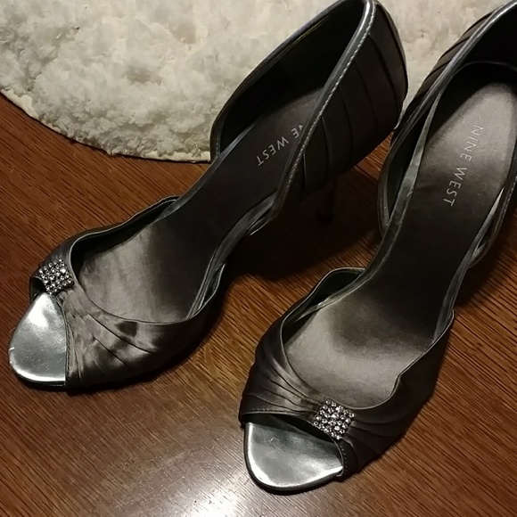 Stunning Nine West open toe dress heels size 8.5 - Picture 6 of 14